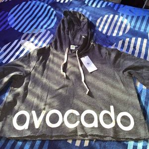 Avocado Brand Cropped Hoodie